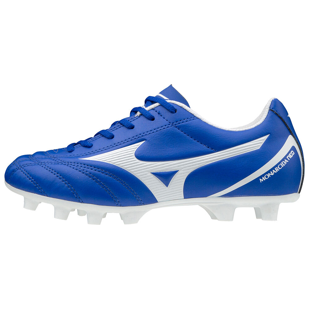 Panske Kopačky Mizuno Monarcida Neo Select Modre/Biele Vypredaj QEVF64230